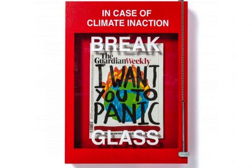 In case of emergency Berliners are urged to break glass and take a copy of Guardian Weekly