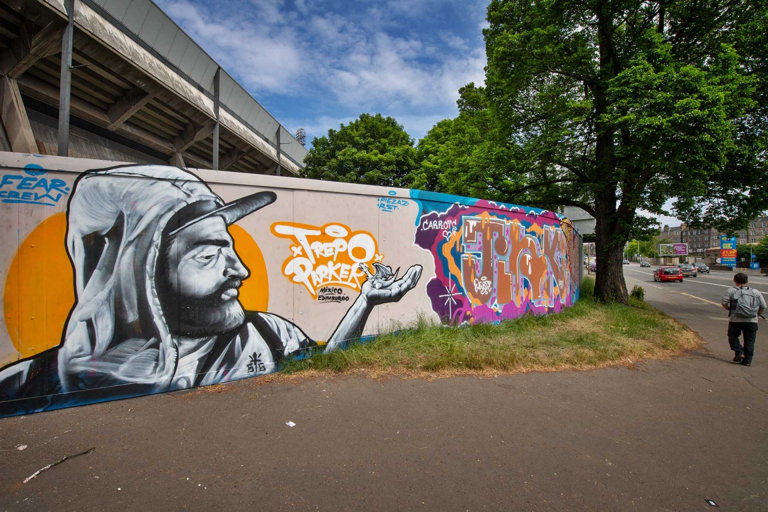 Edinburgh Council graffiti art at Meadowbank BUILDHOLLYWOOD