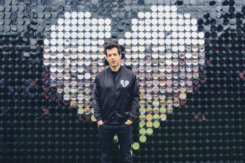 Our mirrored heart installation for Mark Ronson