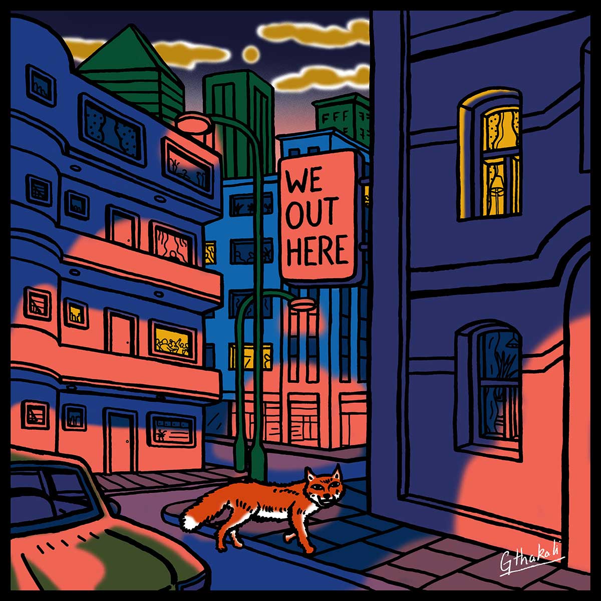 Cover art for Brownswood Recordings compilation album 'We Out Here' by Gaurab Thakali