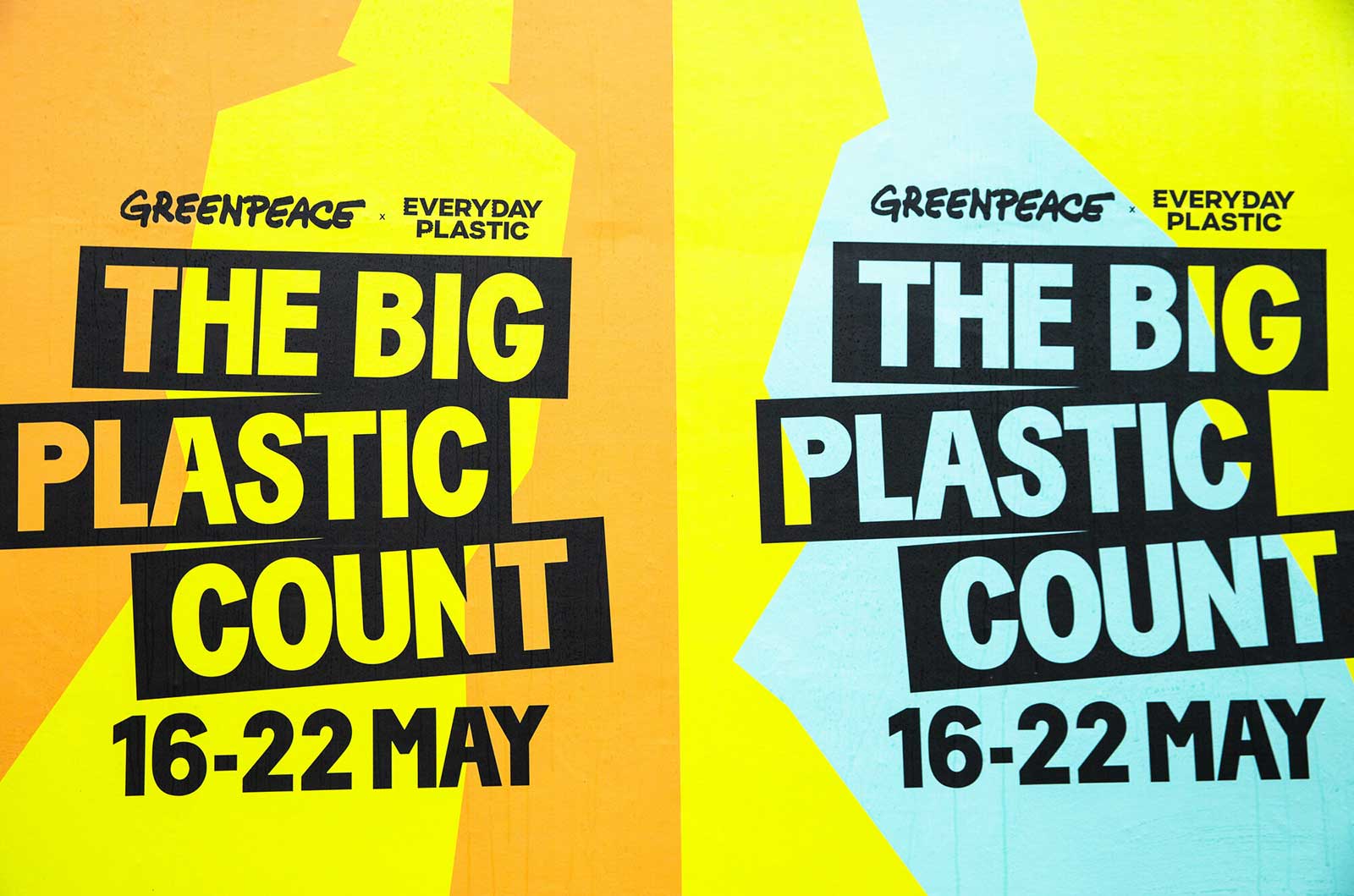 Platforming The Big Plastic Count on the streets of London for Greenpeace
