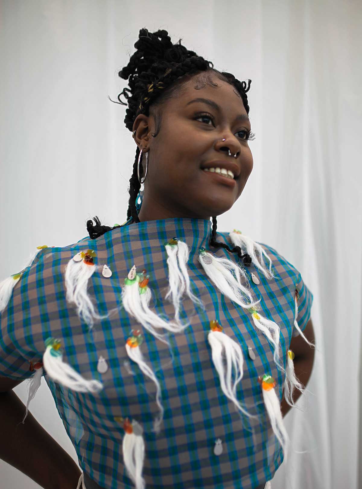ReGo participant wearing a top designed by CQ Studio - Photography by Eugenie Flochel
