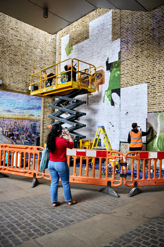 Frida Kahlo mural at Blackfriars Station 