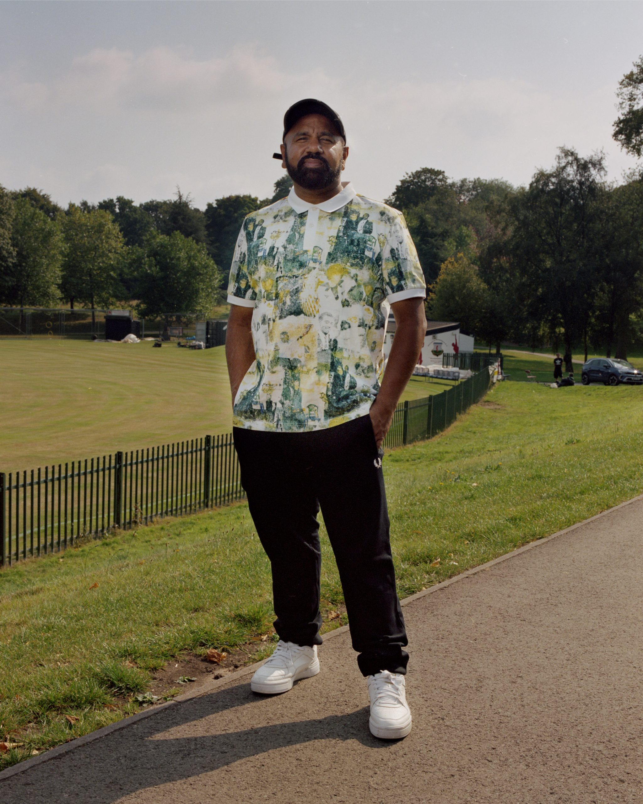 Raj for Fred Perry’s Never Far From Home campaign / Photography by Derrelle Elijah.